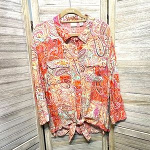 Ladies Tie Front Shirt